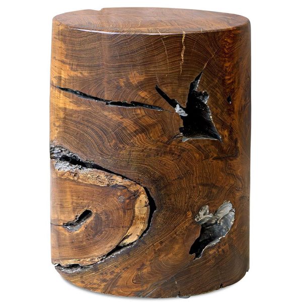 Sgabello decorativo Rafe finitura Naturale