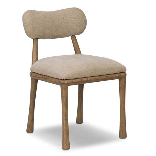 Sedie da pranzo Juna, Naturale Laughlin, Set da 2