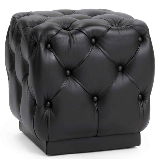 Pouf quadrato Briar, Colore Corvo Notturno