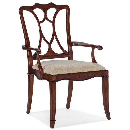 Poltroncine con bracciolo Charleston Ciliegia Maraschino, Set da 2